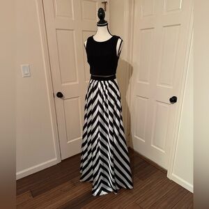3 for $20 Betsy & Adam Chevron Ball Gown
